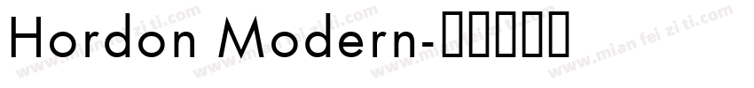 Hordon Modern字体转换